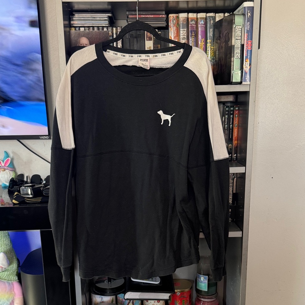 Victoria's Secret PINK Black Crewneck